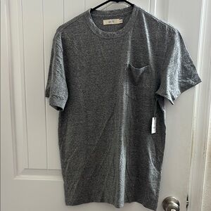 Men's Gray American Eagle T-Shirt-Med